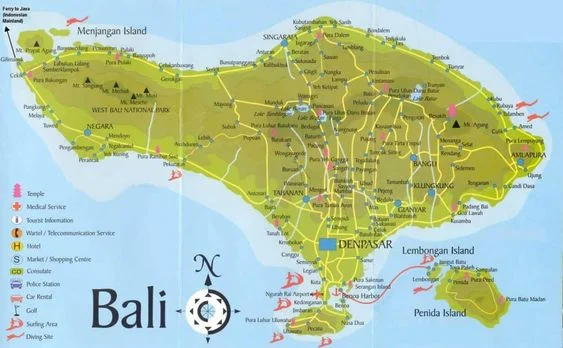 bali map